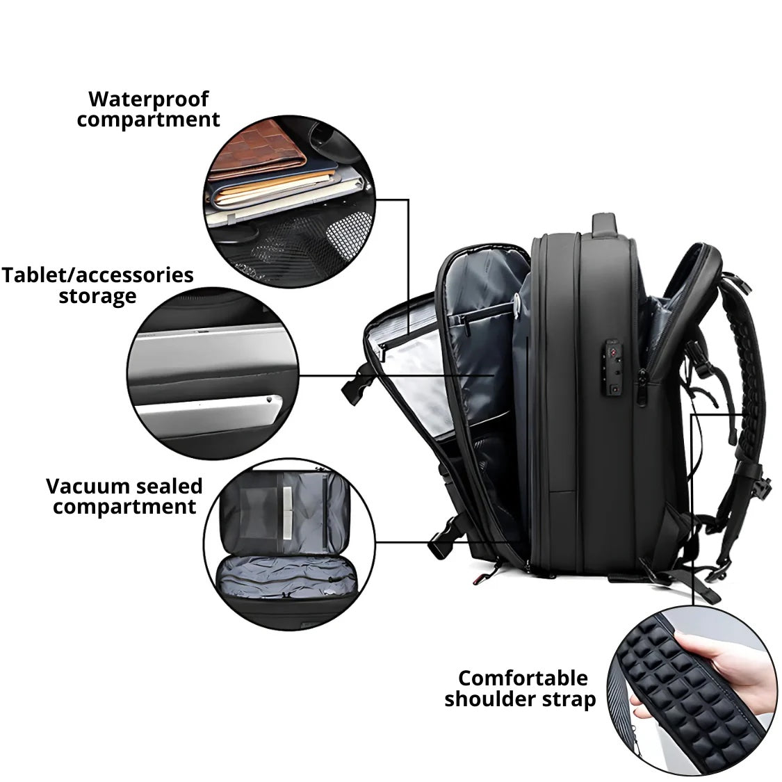 MyTraviMate™ Vacuum Backpack - Smart Travel Backpack